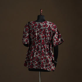 Hand Block Batik Print Gota Work Cotton Kaftan (Short) 40