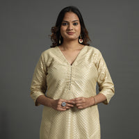 Banarasi Kurta with Palazzo & Dupatta Set