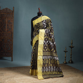 Pure Cotton Handloom Bengal Tant Saree with Zari & Thread Work 17