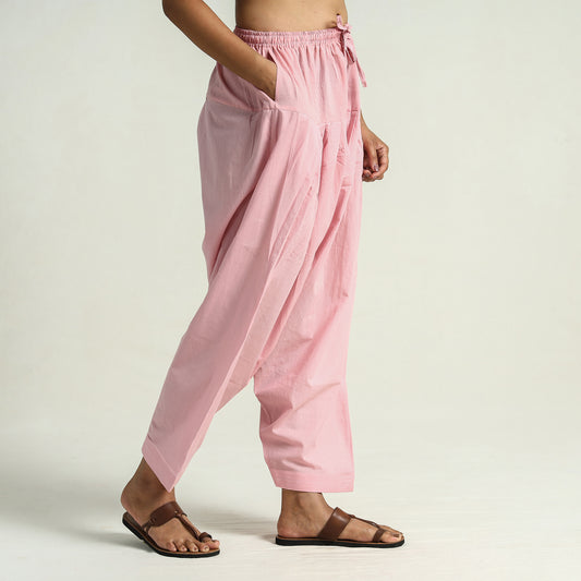 Baby Pink - Cotton Elasticated Salwar for Women 02