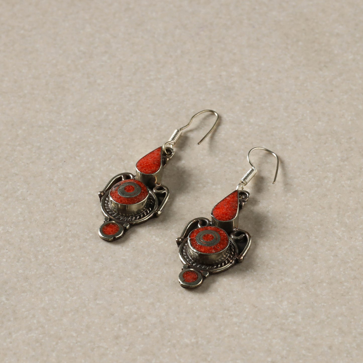 Ethnic Tribal Tibetan Earrings from Himalaya 26