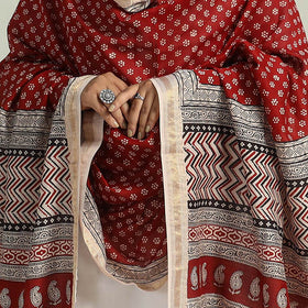  Authentic Bagh Print Silk Dupatta 