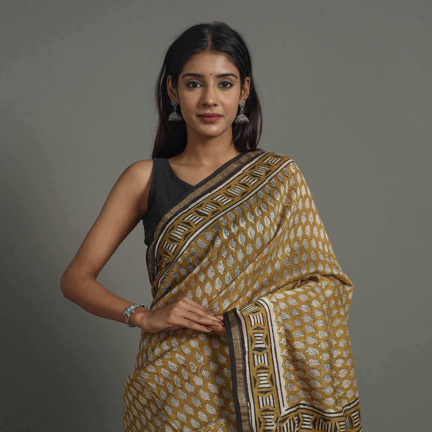 Bagru Saree