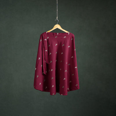 Jacquard Cotton Wrap Around Skirt 132