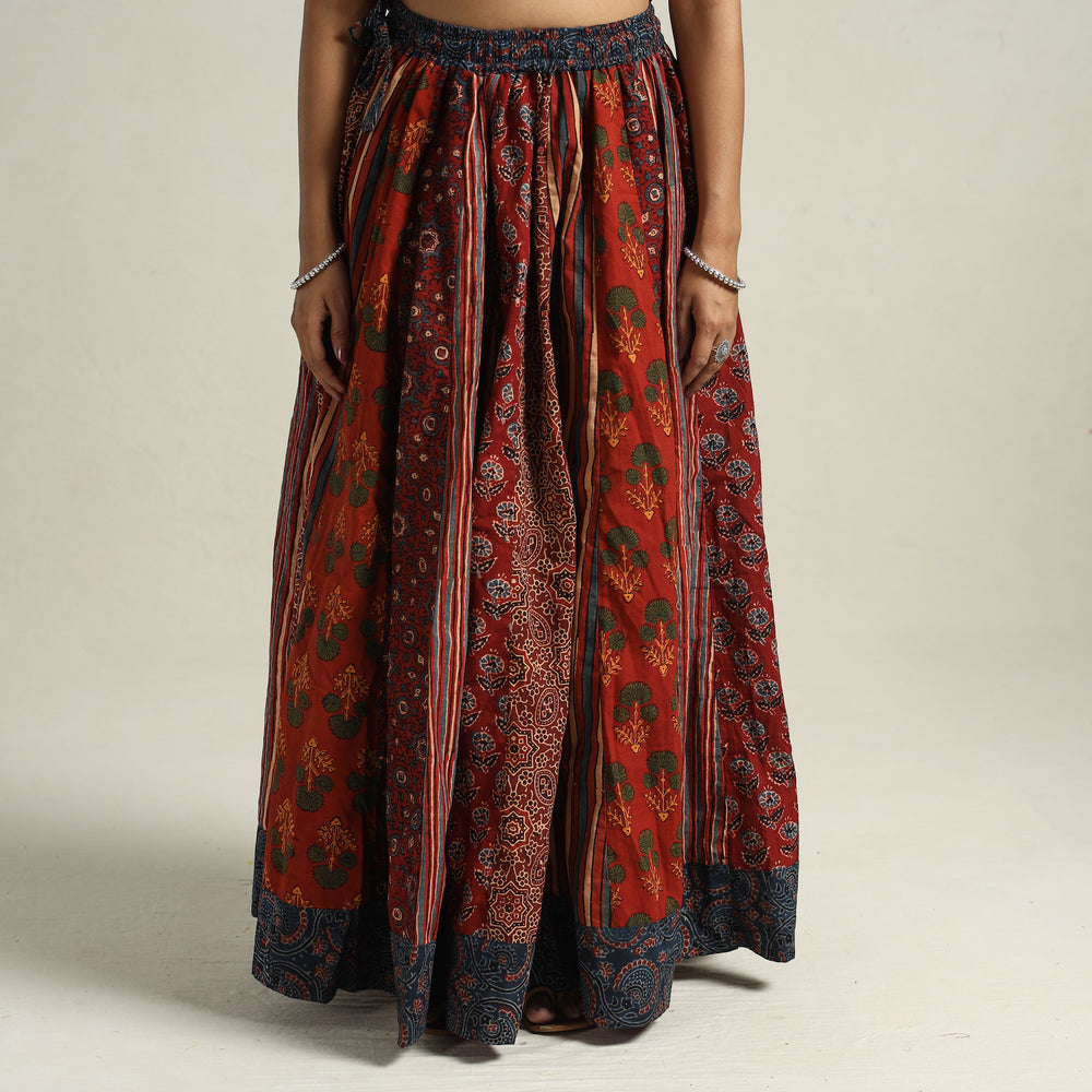 Ajrakh Patchwork Skirt 