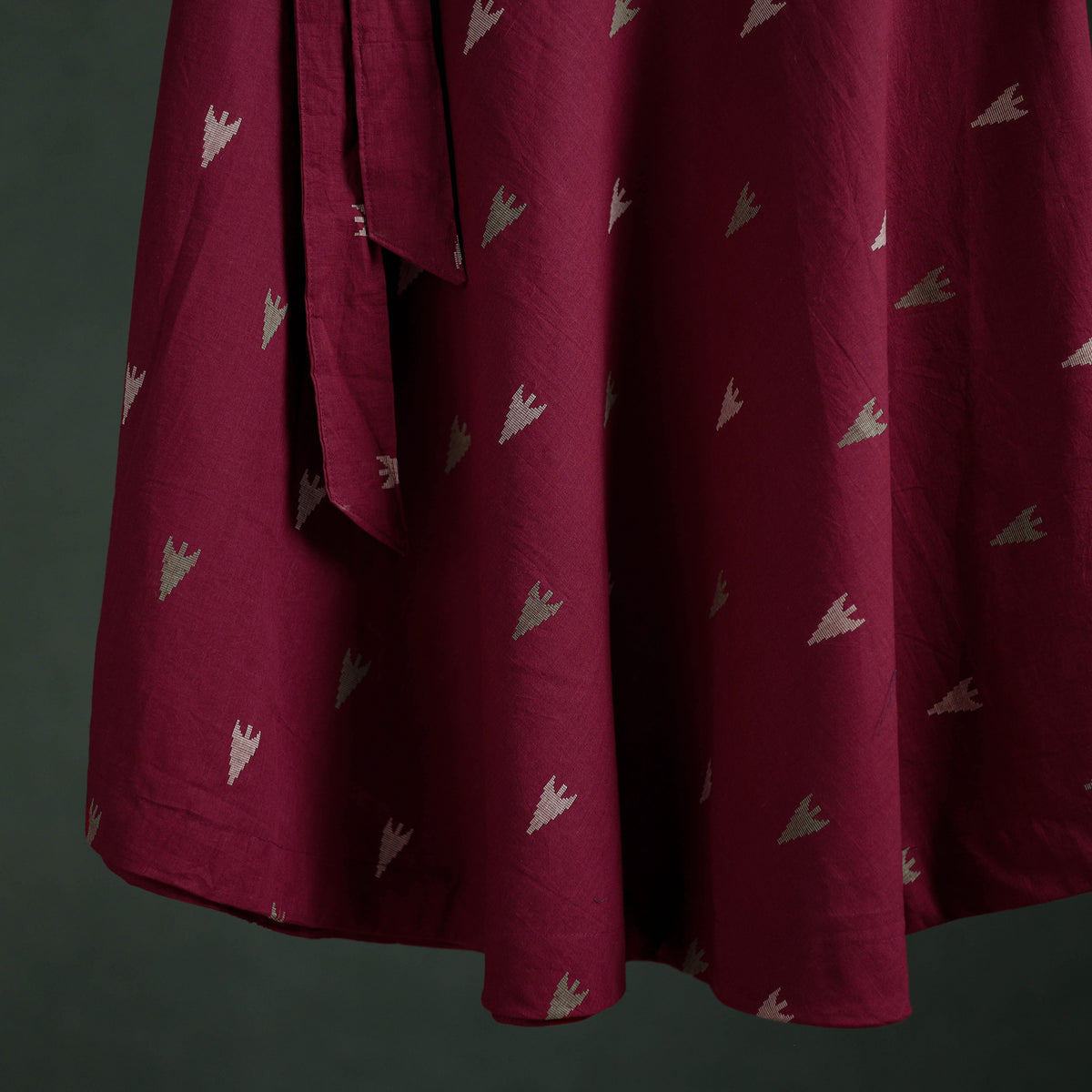 Jacquard Cotton Wrap Around Skirt 132