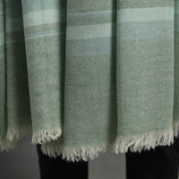 Green - Kumaun Handwoven Pure Merino Wool Shawl for Men 108