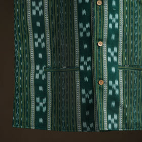 Sambalpuri Ikat Weave Cotton Men Nehru Jacket 04
