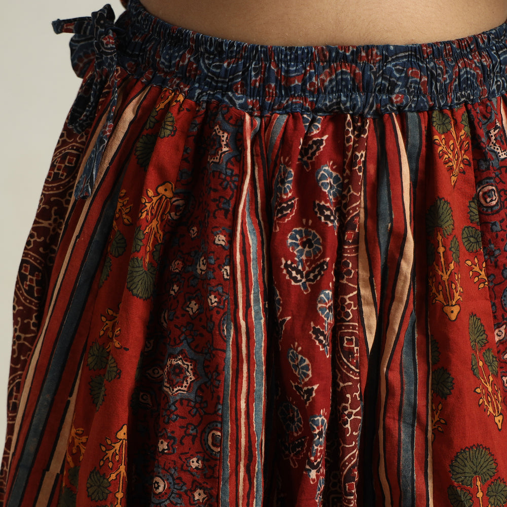 Ajrakh Patchwork Skirt 