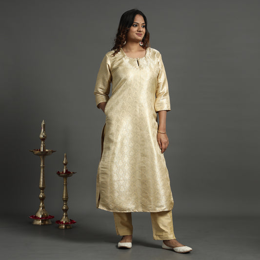 Banarasi Silk Kurta with Pant Set