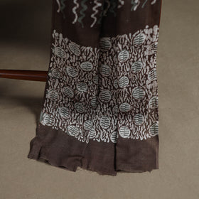 Kutch Hand Batik Print Cotton Unstitched Dress Material: Kurta, Bottom & Dupatta 06