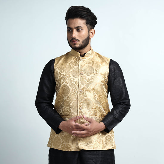 silk nehru jacket