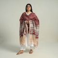 Red - traditional maheshwari silk bagh dupatta 07