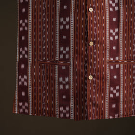 Sambalpuri Ikat Weave Cotton Men Nehru Jacket 05