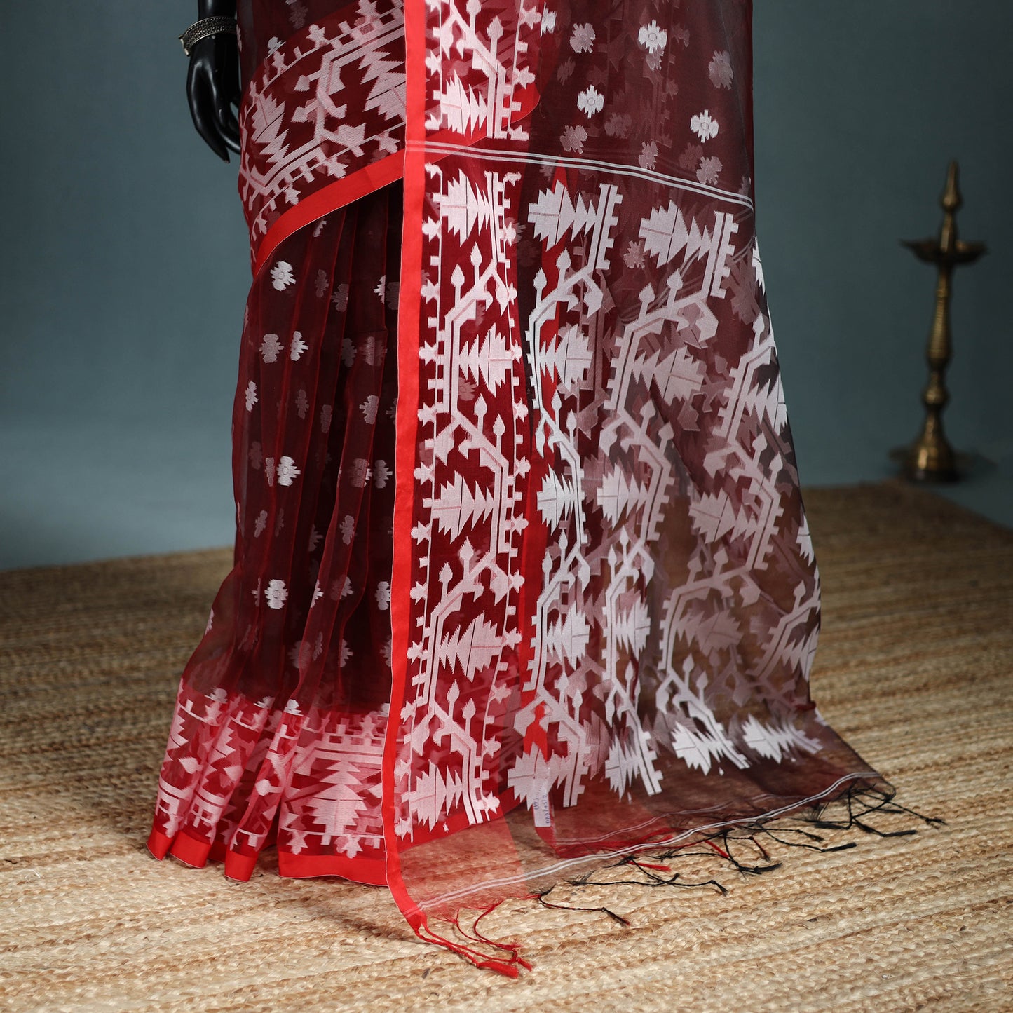 Bengal Pure Muslin Handloom Jamdani Saree 19