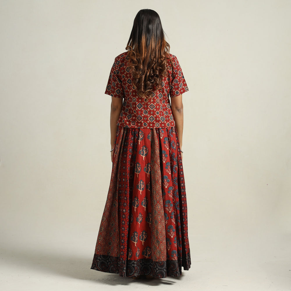 Ajrakh Patchwork Skirt 