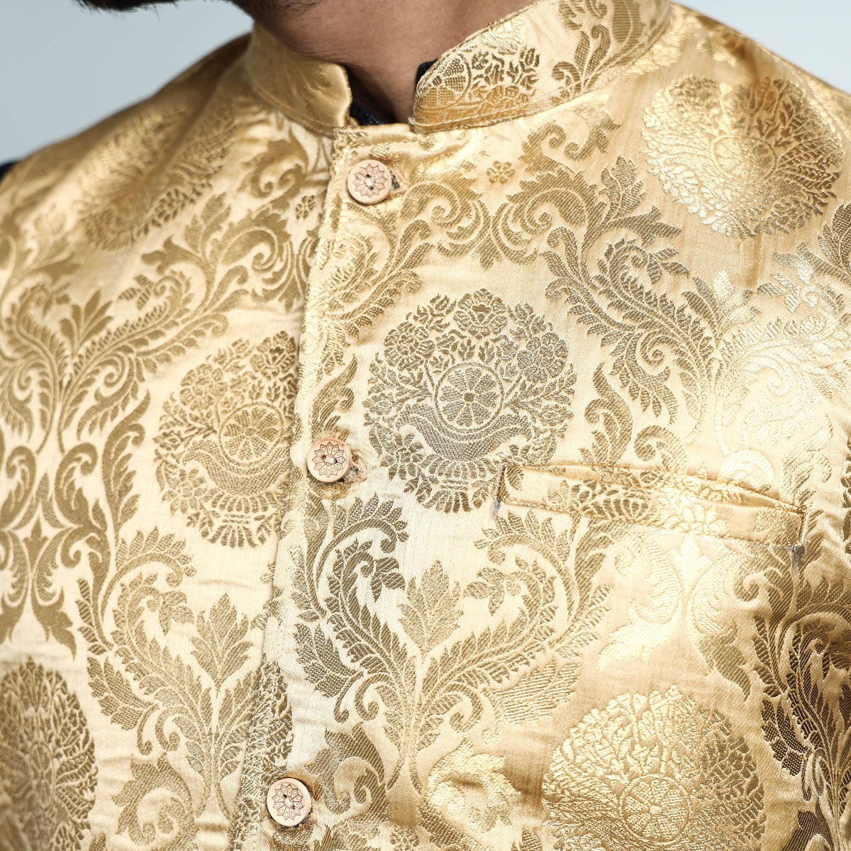 silk nehru jacket