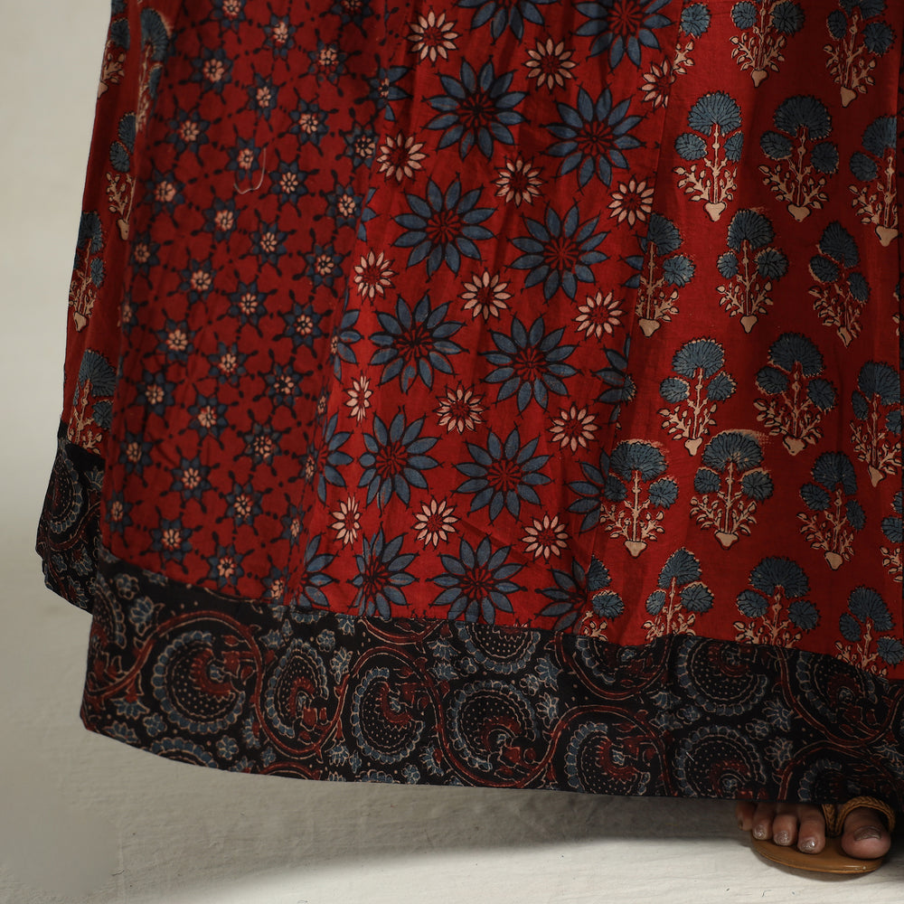 Ajrakh Patchwork Skirt 