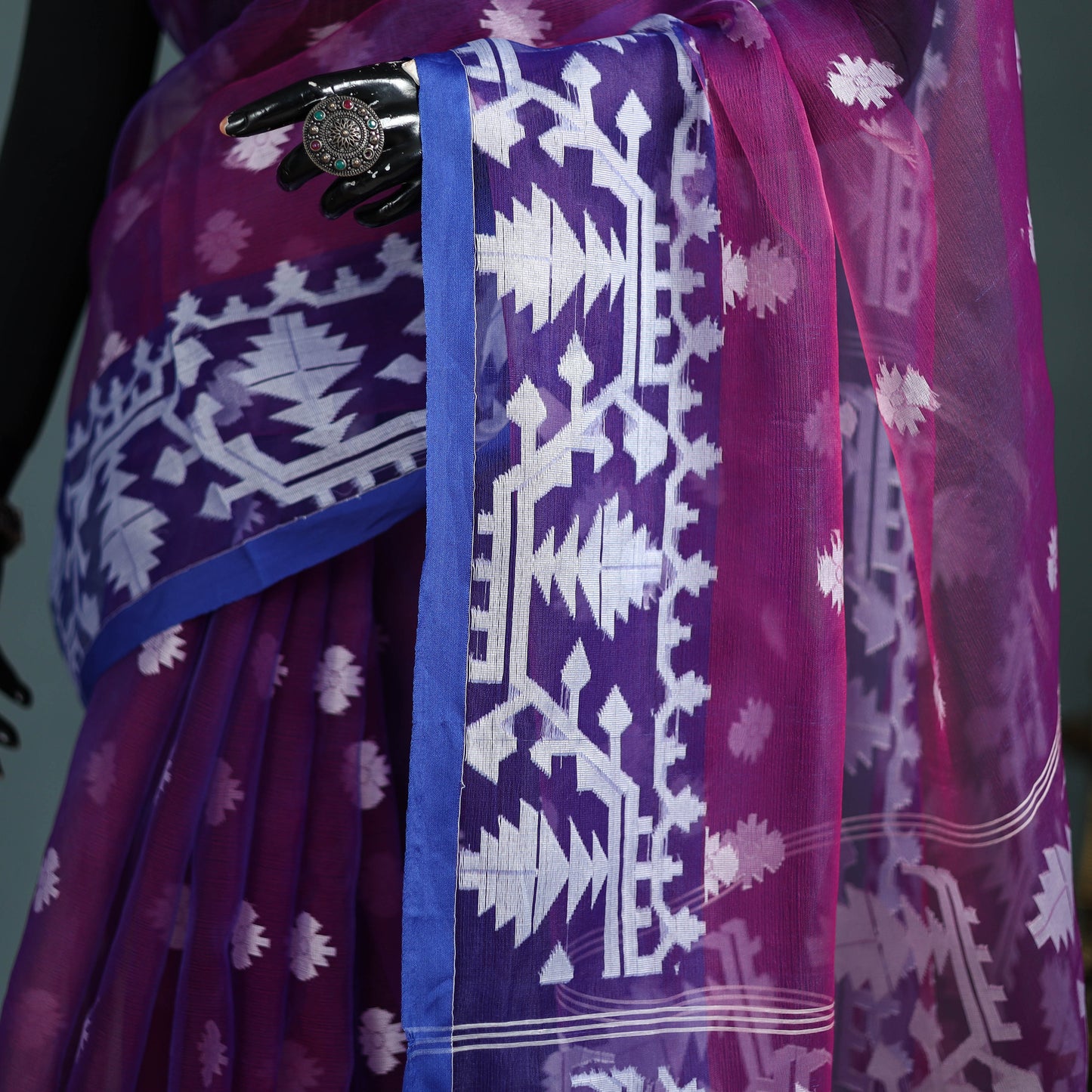 Bengal Pure Muslin Handloom Jamdani Saree 20