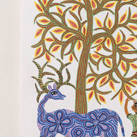  Handpainted Bhil Pithora Painting by Geeta Bariya 