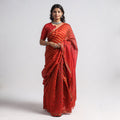  Leheriya Tie-Dye Chanderi Silk Saree with Zari Border 
