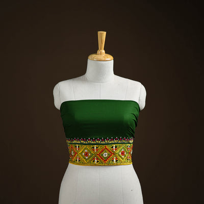 Bengal Kantha Hand Embroidered Cotton Blouse Piece 02