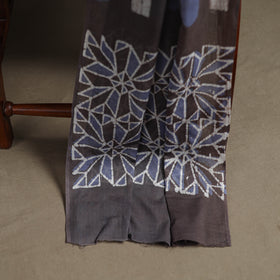 Kutch Hand Batik Print Cotton Unstitched Dress Material: Kurta, Bottom & Dupatta 08
