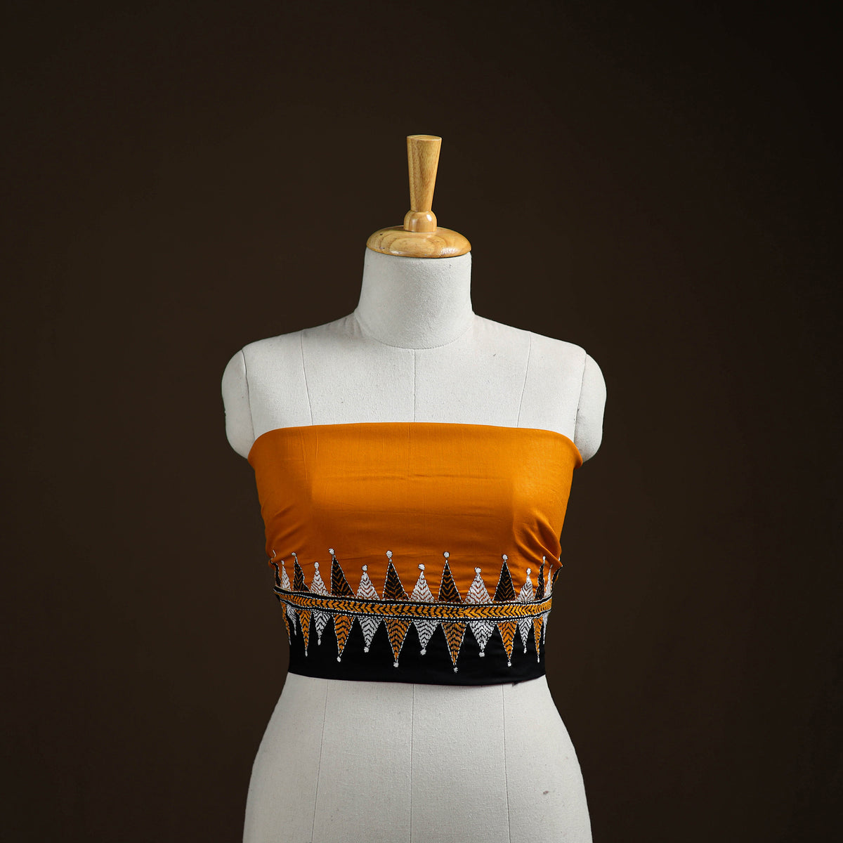 Bengal Kantha Hand Embroidered Cotton Blouse Piece 01