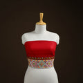 Bengal Kantha Hand Embroidered Cotton Blouse Piece 03