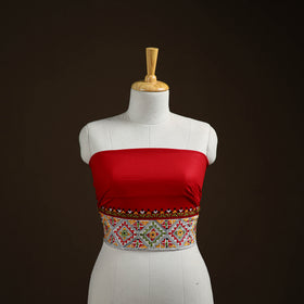 Bengal Kantha Hand Embroidered Cotton Blouse Piece 03