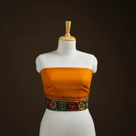 Bengal Kantha Hand Embroidered Cotton Blouse Piece 04
