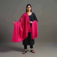 Pink - Handspun Handwoven Kashmiri Pashmina Woolen Shawl 03