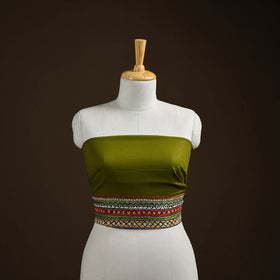 Bengal Kantha Hand Embroidered Cotton Blouse Piece 07