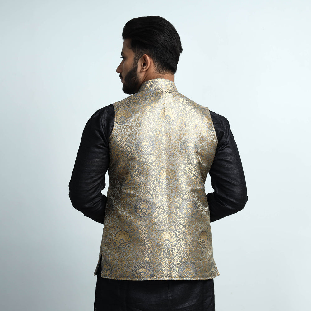 silk nehru jacket