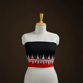 Bengal Kantha Hand Embroidered Cotton Blouse Piece 09