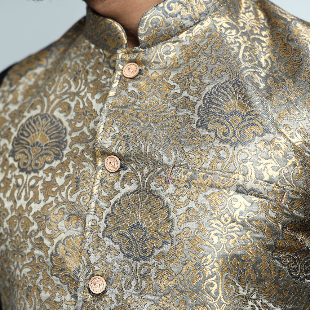 silk nehru jacket