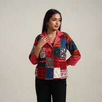 Patchwork Bagh Print Women's Jacket 06