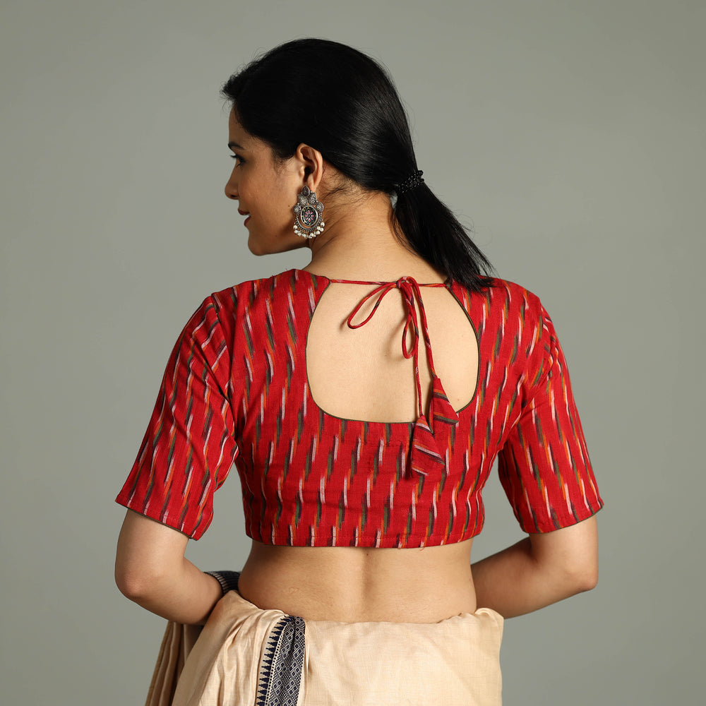 Pochampally Ikat Cotton Stitched Blouse