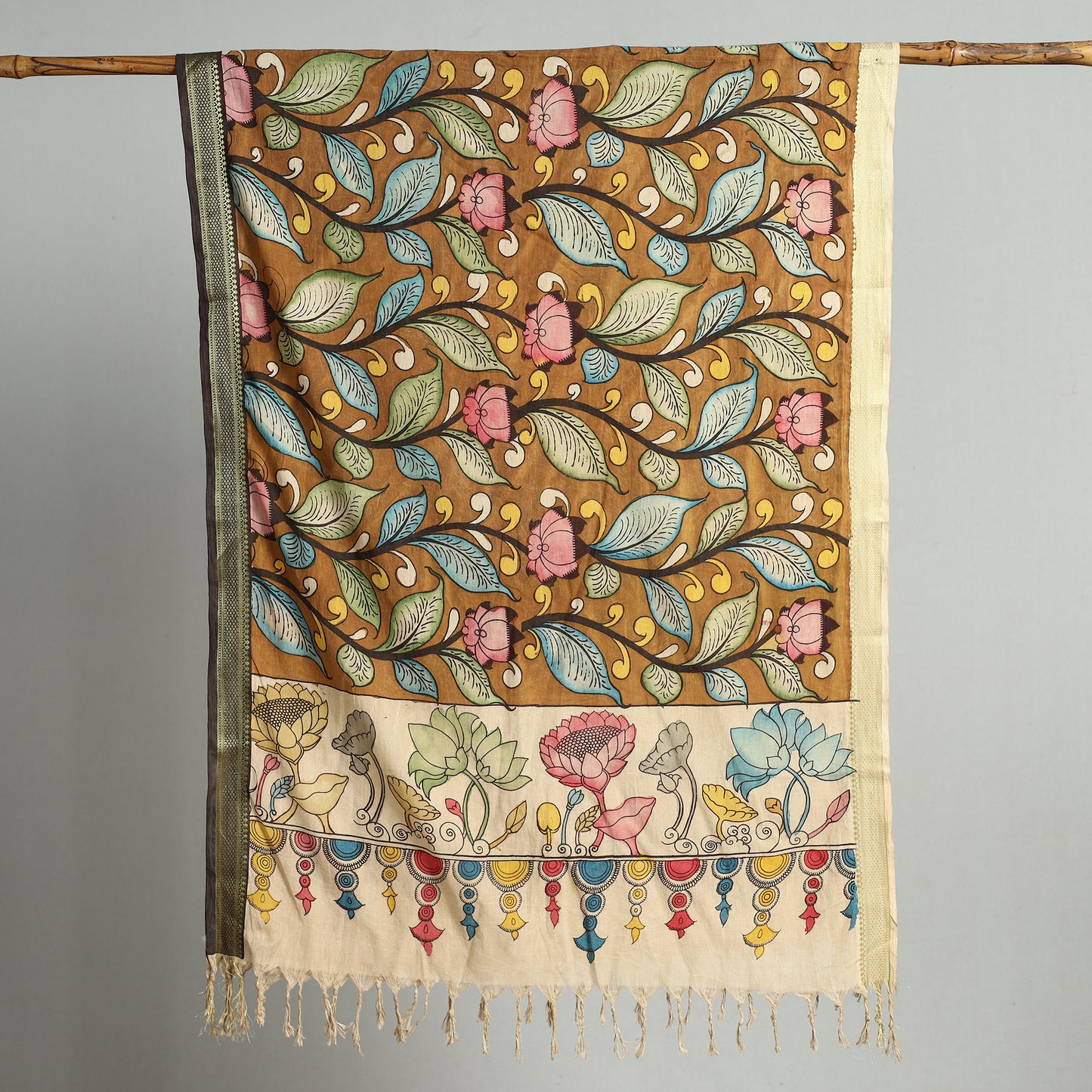 kalamkari handpainted dupatta