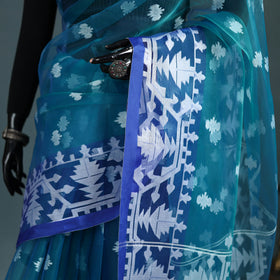 Bengal Pure Muslin Handloom Jamdani Saree 23