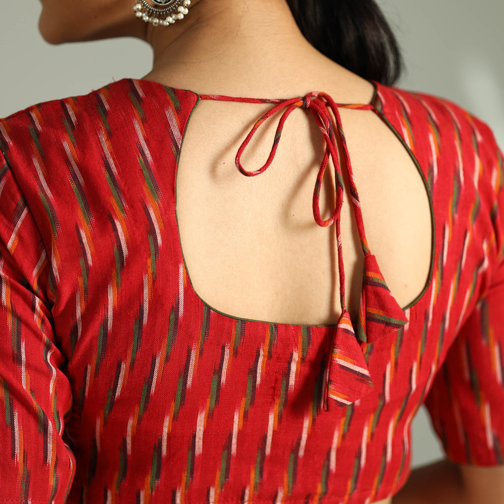 Pochampally Ikat Cotton Stitched Blouse