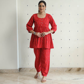  Pochampally Ikat Cotton Co-Ord Set 07 