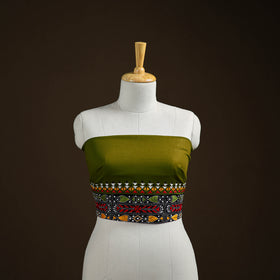 Bengal Kantha Hand Embroidered Cotton Blouse Piece 16