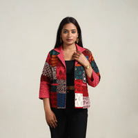 Patchwork Bagh Print Women's Jacket 06