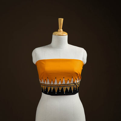 Bengal Kantha Hand Embroidered Cotton Blouse Piece 19