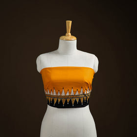 Bengal Kantha Hand Embroidered Cotton Blouse Piece 19