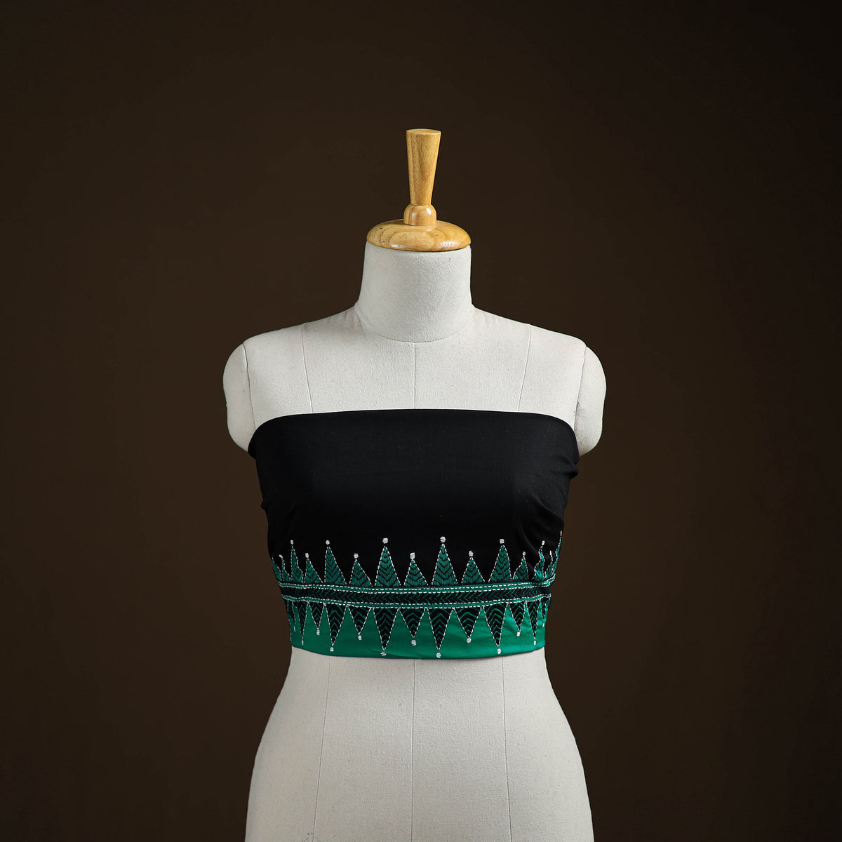 Bengal Kantha Hand Embroidered Cotton Blouse Piece 20