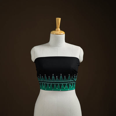 Bengal Kantha Hand Embroidered Cotton Blouse Piece 20