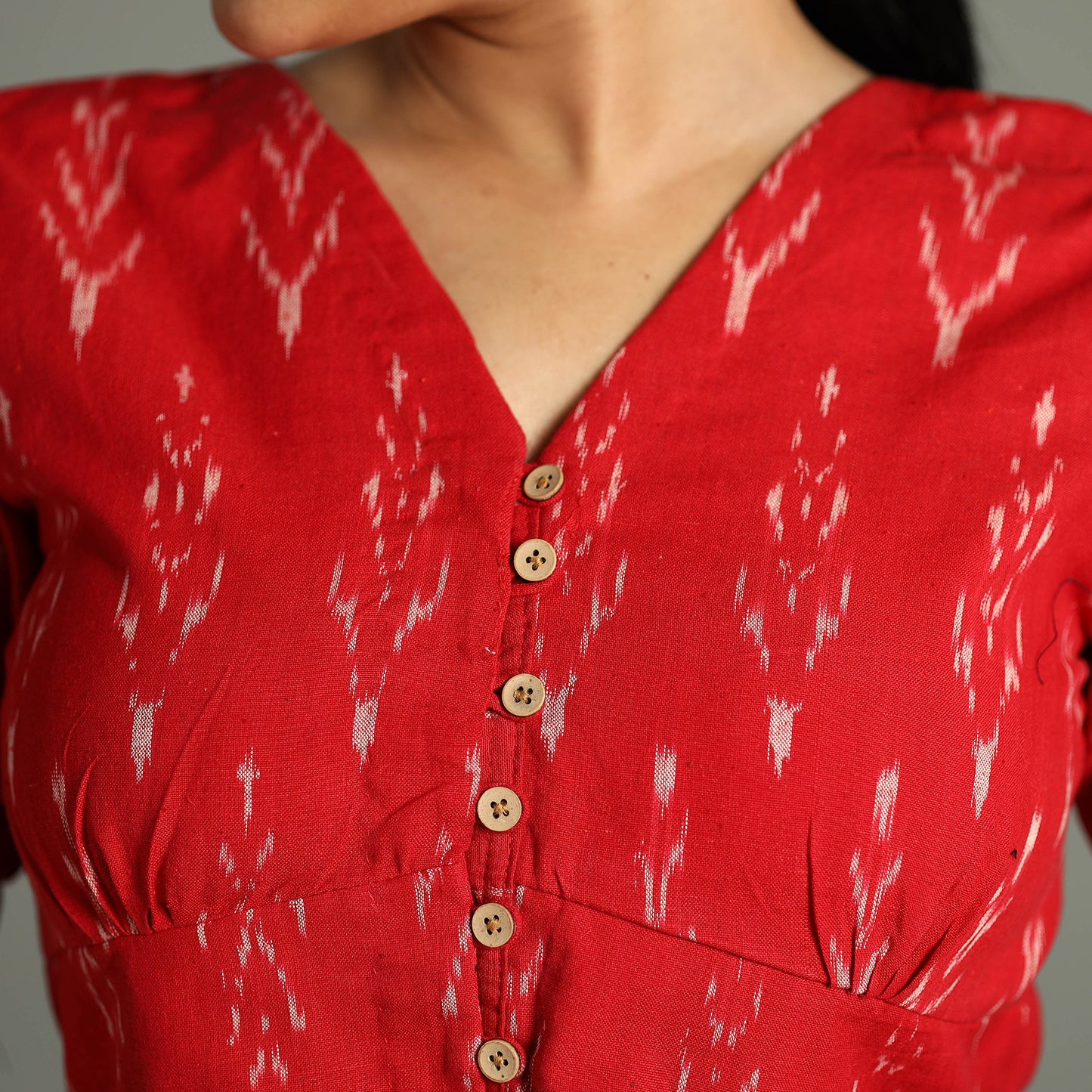 Pochampally Ikat Stitched Blouse
