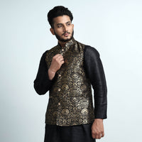 silk nehru jacket